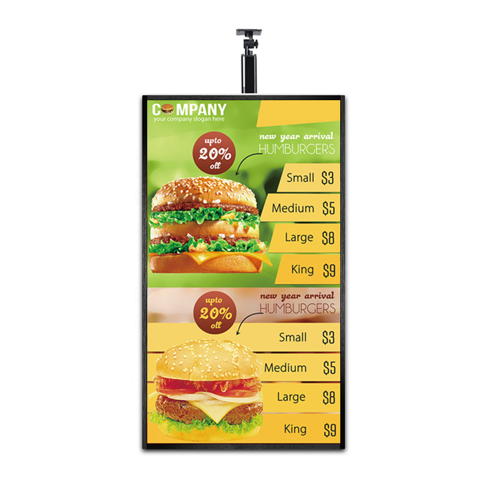 High quality lcd restaurant digital menu board